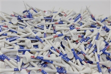 Greg Norman's Personal Logoed Golf Tees with the Australian Flag