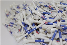 Greg Norman's Personal Logoed Golf Tees with the Australian Flag