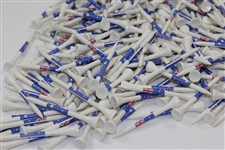 Greg Norman's Personal Logoed Golf Tees with the Australian Flag