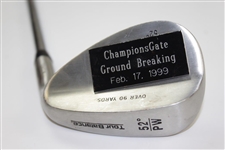 Greg Norman's Personal Used 1999 ChampionsGate Ground Breaking Tour Distance 52 Degree Soft Touch Nickel Pitching Wedge