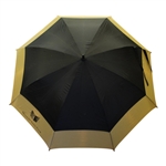 Greg Norman's Personal Used Medalist Golf Club Gold & Black Umbrella