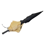 Greg Norman's Personal Used Medalist Golf Club Gold & Black Umbrella