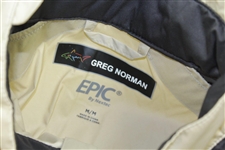 Greg Norman's Personal Used Tan & Black 'Greg Norman' EPIC Nextec Full Zip Short Sleeve Rain Jacket - M/M