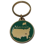 Undated Masters Tournament Green with Gold Logo Keychain