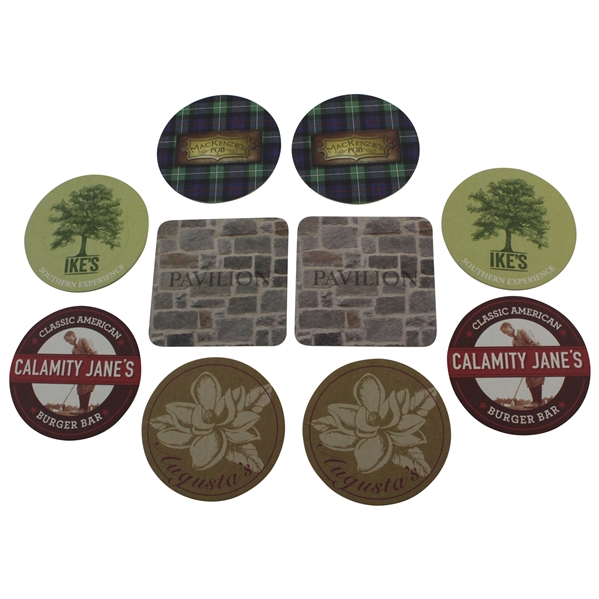 Ten (10) Coasters from Augusta Nationals Berckmans Place Restaurants