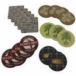 Nineteen (19) Coasters from Augusta Nationals Berckmans Place Restaurants