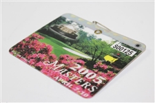 Charles Coody's 2005 Masters SERIES Badge #S00125 - Tiger Woods Winner