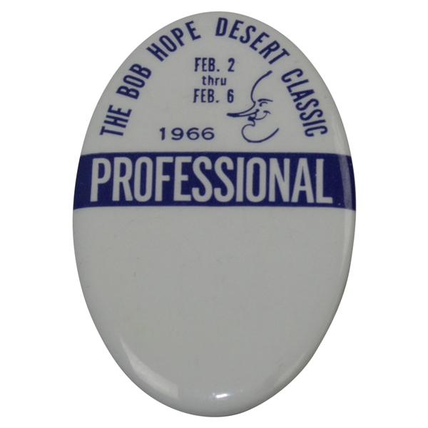 Charles Coodys 1966 The Bob Hope Desert Classic Professional Badge