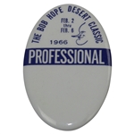 Charles Coodys 1966 The Bob Hope Desert Classic Professional Badge