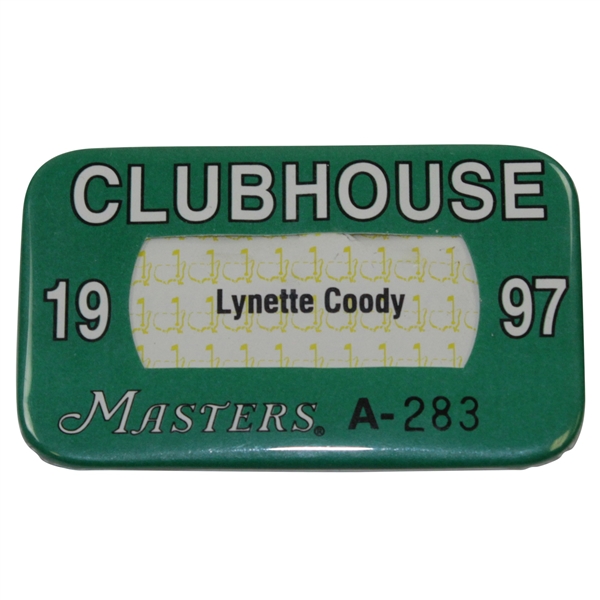 Charles Coodys Wife Lynnette 1997 Clubhouse Badge #A-283