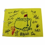 Undated  Masters Champions Dinner Flag Signed by 17 Including Jack, Phil & others - Charles Coody Collection JSA ALOA