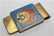 Charles Coody's 1981 PGA Championship at Atlanta Athletics Club Contestant Badge/Clip