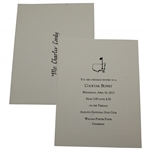 Charles Coodys 2013 Augusta National Golf Club Masters Tournament Cocktail Buffet Invitation with Envelope