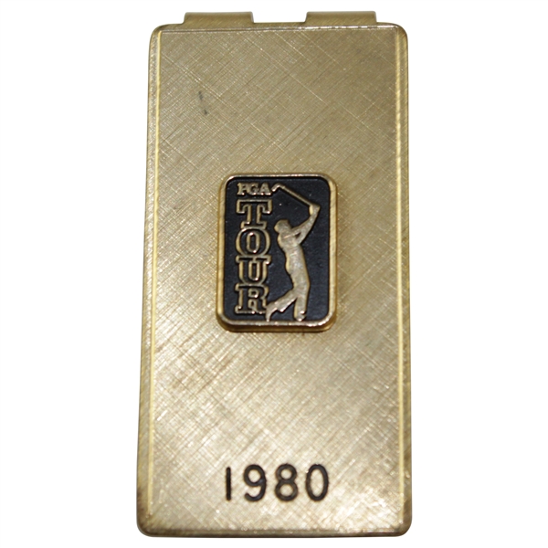 Charles Coodys Personal 1980 PGA Tour Money Clip/Badge
