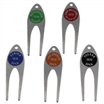 Charles Coodys Five 1970 Contestant Divot Tools - Westchester Classic, Kemper Open, LA Open, San Diego Open, & Tucson Open