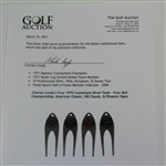 Charles Coody's Four 1970 Contestant Divot Tools - Four Ball Championship, American Classic, IVB Classic, & Phoenix Open