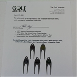 Charles Coody's Five 1969 Contestant Divot Tools - New Orleans Open, Sahara Inv, Doral Open, San Francisco Open, & Hawaiian Open
