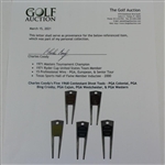 Charles Coody's Five 1968 Contestant Divot Tools - PGA Colonial, PGA Bing Crosby, PGA Cajun, PGA Westchester, & PGA Western