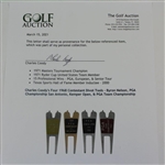 Charles Coody's Four 1968 Contestant Divot Tools - Byron Nelson, PGA Championship San Antonio, Kemper Open, & PGA Team Championship