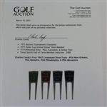 Charles Coody's Four 1967 Contestant Divot Tools - PGA New Orleans, PGA Memphis, PGA Philadelphia, & PGA Minnesota