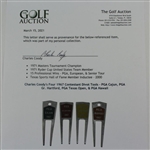 Charles Coody's Four 1967 Contestant Divot Tools - PGA Cajun, PGA Gr. Hartford, PGA Texas Open, & PGA Hawaii