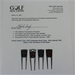 Charles Coody's Four 1967 Contestant Divot Tools - PGA Colonial, PGA Sahara, PGA Cleveland, & PGA Dallas