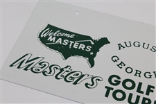Welcome Masters Augusta Georgia Golf Tournament License Plate #75
