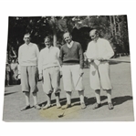 Bobby Jones with Jack Neville, George Von Elm, & Paul Hunter US Am Champions 8/28/1929 Wire Photo