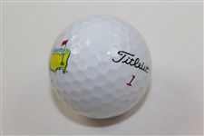 Rickie Fowler Signed Titleist Masters Logo Golf Ball JSA ALOA