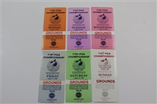 1989 PGA Championship at Kemper Lakes GC Ticket Set - Payne Stewart Winner