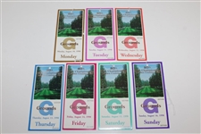 1998 PGA Championship at Sahalee Ticket Set - Vijay Singh Winner