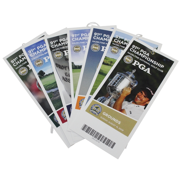 2009 PGA Championship at Hazeltine Ticket Set - Y.E. Yang Winner