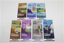 2017 PGA Championship at Quail Hollow Ticket Set  - Justin Thomas Winner