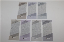 2017 PGA Championship at Quail Hollow Ticket Set  - Justin Thomas Winner