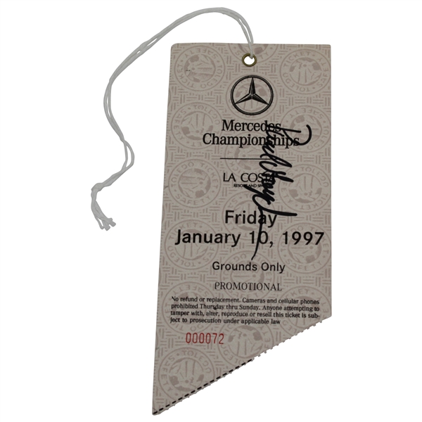 1997 Mercedez Championship Friday Ticket #000072 - Tigers Third Career Victory