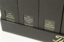 Tiger Woods Titleist Ltd Ed Commemorative Deluxe Golf Boxes with Balls - First 7 Wins