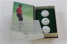 Tiger Woods Titleist Ltd Ed Commemorative Deluxe Golf Boxes with Balls - First 7 Wins