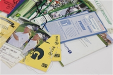 Large Combo Lot of Miscellaneous Tickets - Western Open, Memorial, PGA, TD Waterhouse, and more