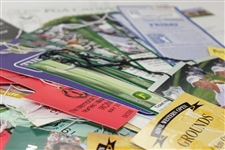 Large Combo Lot of Miscellaneous Tickets - Western Open, Memorial, PGA, TD Waterhouse, and more