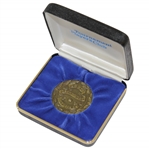 Barry Jaeckels 1980 TPC Dedication Tournament Medallion With Case 