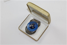 Barry Jaeckel's 1979 TPC Sawgrass Metal Contestant Clip/Badge With Case 