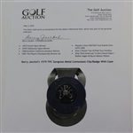 Barry Jaeckel's 1979 TPC Sawgrass Metal Contestant Clip/Badge With Case 