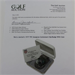 Barry Jaeckel's 1977 TPC Sawgrass Contestant Clip/Badge With Case
