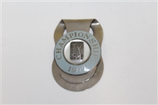 Barry Jaeckel's 1987 TPC Championship Contestant Clip/Badge With Case 