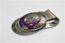 Barry Jaeckel's 1983 TPC Championship Contestant Clip/Badge With Case