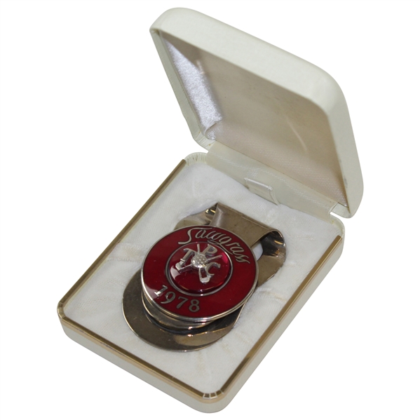 Barry Jaeckels 1978 TPC Sawgrass Contestant Clip/Badge With Case