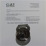 Barry Jaeckel's 1980 TPC Sawgrass Contestant Clip/Badge With Case