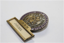 Barry Jaeckel's 1968 US Amateur Golf Championship Contestant Badge