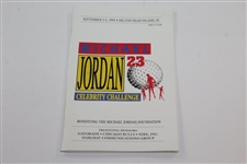 1993 Michael Jordan 23 Celebrity Challenge Money Clip & Program with Cartier Sterling Silver Thanks Michael Jordan