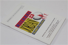 1993 Michael Jordan 23 Celebrity Challenge Money Clip & Program with Cartier Sterling Silver Thanks Michael Jordan